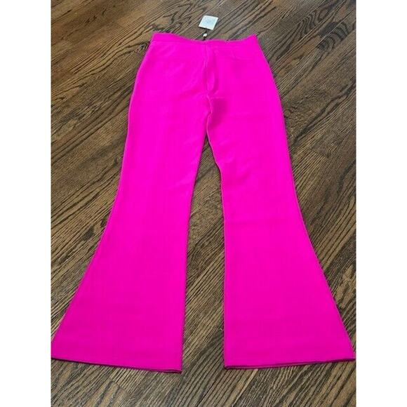 Generation Love Lucca Crepe Pants High Rise Flared Leg Retro Hot Pink Size 4 NEW - Picture 12 of 12